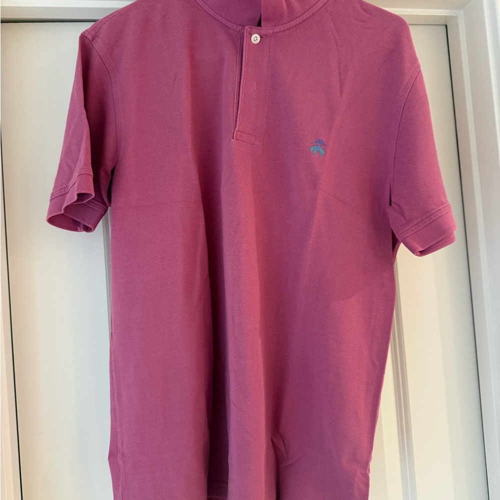 Brooks Brothers Magenta Slim Fit Polo Shirt (L)